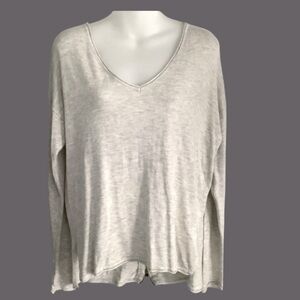 Feel The Piece Terre Jacobs Cashmere Blend Full Back Zip V-Neck Sweater